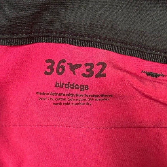 Birddogs Pants Mens 36x31 Black Performance Slacks Golf - Picture 3 of 6